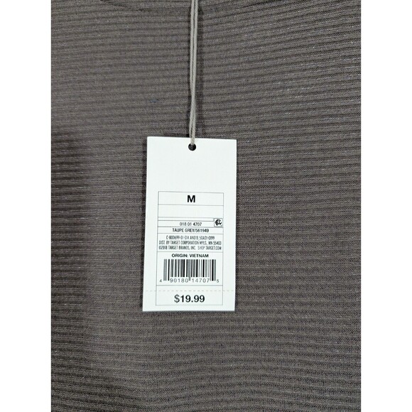 NWT A New Day Top Women M Taupe Gray Dolman Sleeve Relaxed Fit Shirt Lagenlook - Picture 5 of 7